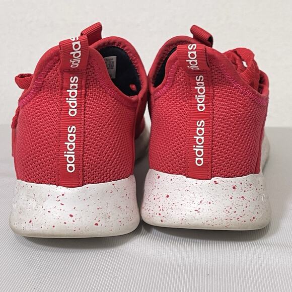 Adidas Cloudfoam Pure Running Shoes Women's 7.5 Red Low Top Gym Trainers Sneaker - Picture 8 of 10